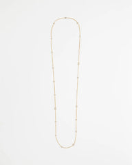Fine Crystal Long Chain Necklace Gold - Chico's