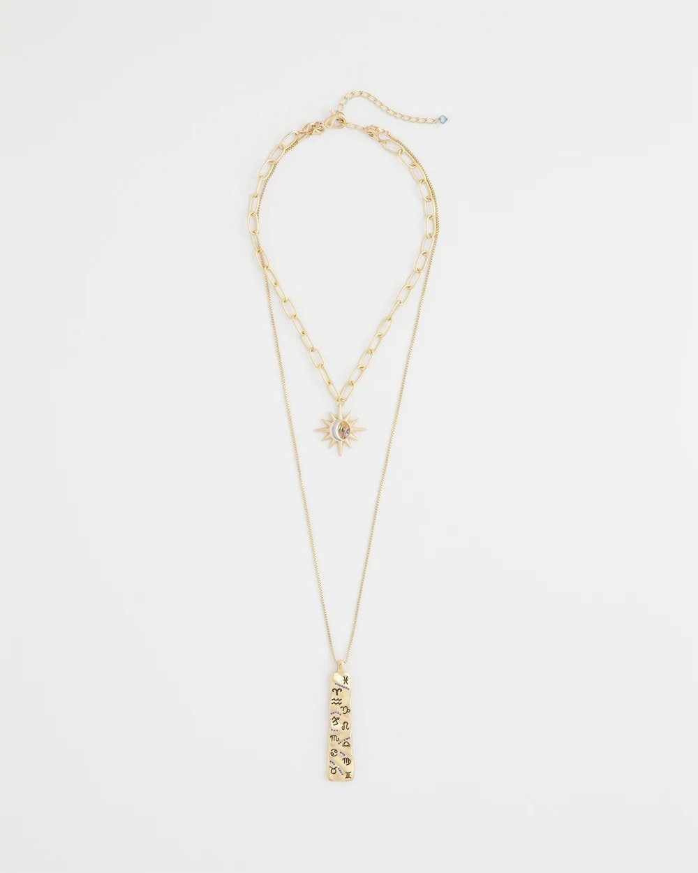 Convertible Zodiac Pendant Necklace Gold - Chico's