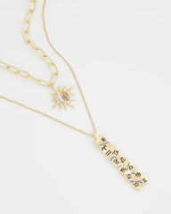 Convertible Zodiac Pendant Necklace Gold - Chico's
