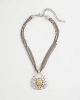 Island Metal Pendant Necklace Mixed Metals - Chico's
