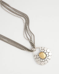 Island Metal Pendant Necklace Mixed Metals - Chico's