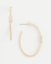 Gold Oval Hoop Earrings Gold - Chico's