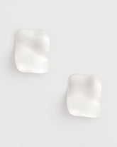 Square Oversized Stud Earrings Silver - Chico's