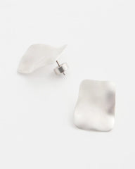Square Oversized Stud Earrings Silver - Chico's