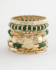 Green Jade Stone Charm Bracelet Green - Chico's