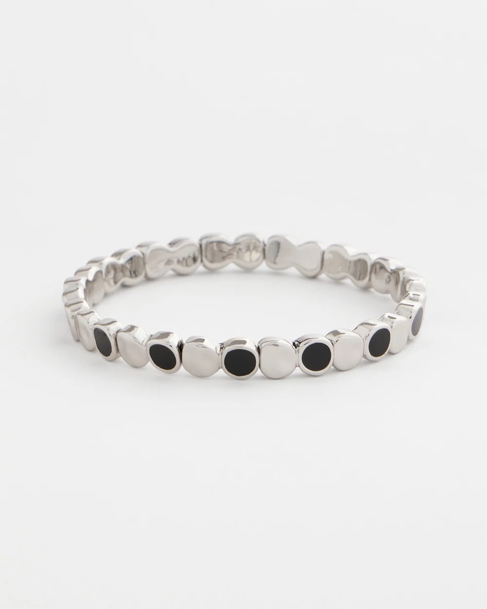 Black Mini Circle Stretch Bracelet Black - Chico's