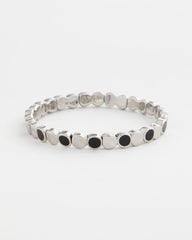 Black Mini Circle Stretch Bracelet Black - Chico's