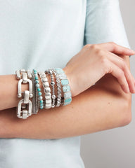 Silvertone Link Chain Bracelet Silver - Chico's