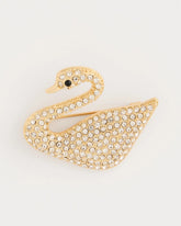 Sparkling Swan Brooch Gold - Chico's