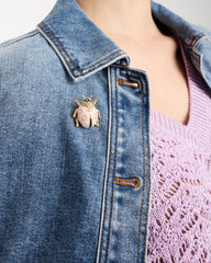 Lady Bug Brooch Pink - Chico's