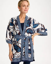 Printed Belted Kimono Ecru - Chico's