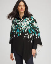 Convertible Knit Boatneck Poncho Dark Aqua - Chico's