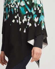 Convertible Knit Boatneck Poncho Dark Aqua - Chico's