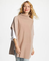 Turtleneck Sweater Poncho Vanilla Chai - Chico's
