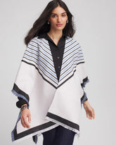 Woven Reversible Ruana Passport Blue - Chico's