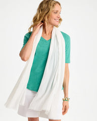 Lurex Oblong Scarf White - Chico's