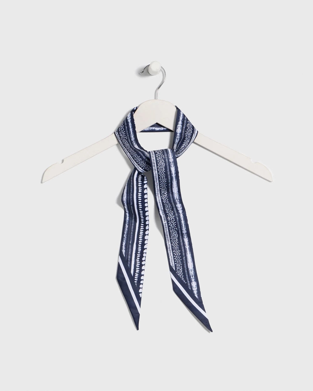 Printed Skinny Scarf Navy - Chico's