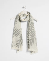 Palm Embroidered Oblong Scarf White - Chico's