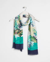 Printed Oblong Scarf Topanga Green - Chico's