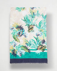 Printed Oblong Scarf Topanga Green - Chico's