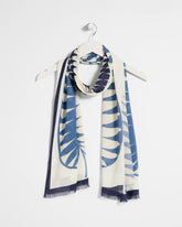 Palm Frond Oblong Scarf Passport Blue - Chico's