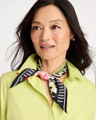 Tropical Square Scarf Black - Chico's