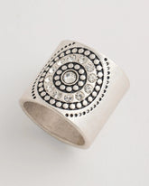 Medallion Motif Scarf Ring Silver - Chico's