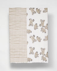 Striped Floral Oblong Scarf Neutral - Chico's