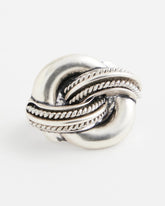 Silvertone Knot Scarf Ring Silver - Chico's
