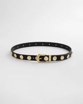 Studded Faux Leather Trouser Belt Black - Chico's