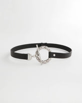 Silver Toggle Trouser Belt Black/Silver - Chico's