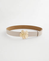 Floral Buckle Trouser Belt Neutral - Chico's