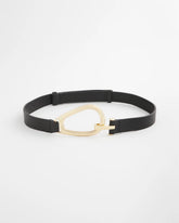 Interlock Buckle Slouch Belt Black - Chico's