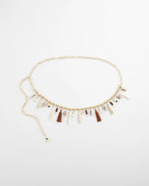 Novelty Beaded Chain Belt Natural - Chico's