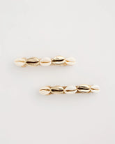 Seashell-Inspired Hair Clip Set Gold - Chico's