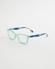 Multi-Stripe Square Readers Green - Chico's