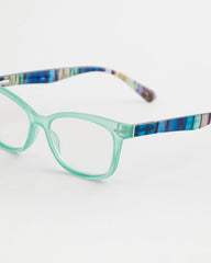 Multi-Stripe Square Readers Green - Chico's