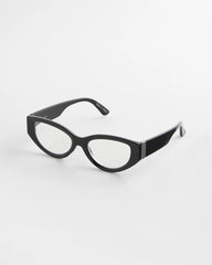 Cat Eye Metal Readers Black - Chico's