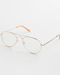 Metal Aviator Readers Gold - Chico's