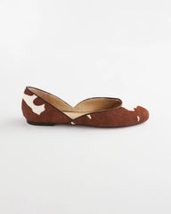 Sophie Pony Haircalf Leather Flats Neutral - Chico's