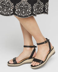 Brielle Espadrille Wedge Sandals Black - Chico's