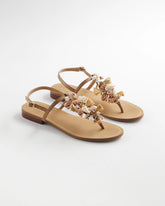 Beach Seashell T-Strap Sandals Natural - Chico's