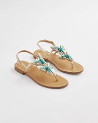 Butterfly T-Strap Sandal Metallic Multi - Chico's