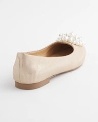 Olympia Pearl Ballet Flats Gold - Chico's