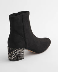 Embellished Destiny Art Deco Boot Heels Black - Chico's
