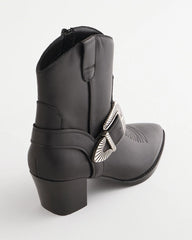 Kris Western Buckle Boots Black - Chico's