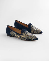 Peacock Embroidered Flats Denim - Chico's