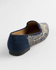 Peacock Embroidered Flats Denim - Chico's