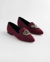 Grace Queen Bee Slip-On Loafers Blackened Burgundy - Chico's