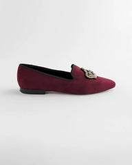 Grace Queen Bee Slip-On Loafers Blackened Burgundy - Chico's